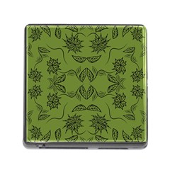 Floral Folk Damask Pattern Fantasy Flowers Floral Geometric Fantasy Memory Card Reader (square 5 Slot) by Eskimos