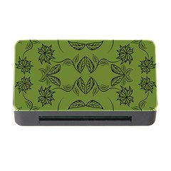 Floral Folk Damask Pattern Fantasy Flowers Floral Geometric Fantasy Memory Card Reader With Cf by Eskimos