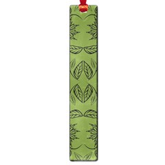 Floral Folk Damask Pattern Fantasy Flowers Floral Geometric Fantasy Large Book Marks by Eskimos