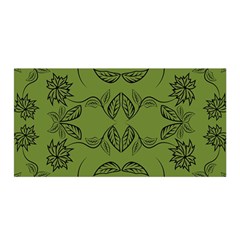 Floral Folk Damask Pattern Fantasy Flowers Floral Geometric Fantasy Satin Wrap by Eskimos