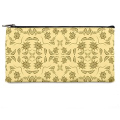 Floral Folk Damask Pattern Fantasy Flowers Floral Geometric Fantasy Pencil Case by Eskimos