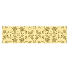 Floral Folk Damask Pattern Fantasy Flowers Floral Geometric Fantasy Satin Scarf (oblong) by Eskimos