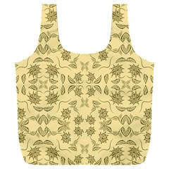 Floral Folk Damask Pattern Fantasy Flowers Floral Geometric Fantasy Full Print Recycle Bag (xxxl) by Eskimos