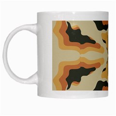 Abstract Pattern Geometric Backgrounds  Abstract Geometric  White Mugs by Eskimos