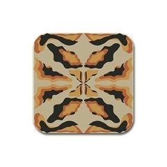 Abstract Pattern Geometric Backgrounds  Abstract Geometric  Rubber Square Coaster (4 Pack) by Eskimos