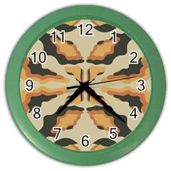 Abstract Pattern Geometric Backgrounds  Abstract Geometric  Color Wall Clock by Eskimos