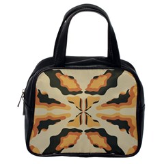 Abstract Pattern Geometric Backgrounds  Abstract Geometric  Classic Handbag (one Side) by Eskimos