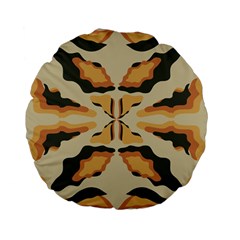 Abstract Pattern Geometric Backgrounds  Abstract Geometric  Standard 15  Premium Flano Round Cushions by Eskimos