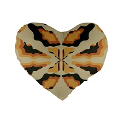 Abstract Pattern Geometric Backgrounds  Abstract Geometric  Standard 16  Premium Flano Heart Shape Cushions by Eskimos