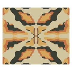 Abstract Pattern Geometric Backgrounds  Abstract Geometric  Double Sided Flano Blanket (small)  by Eskimos