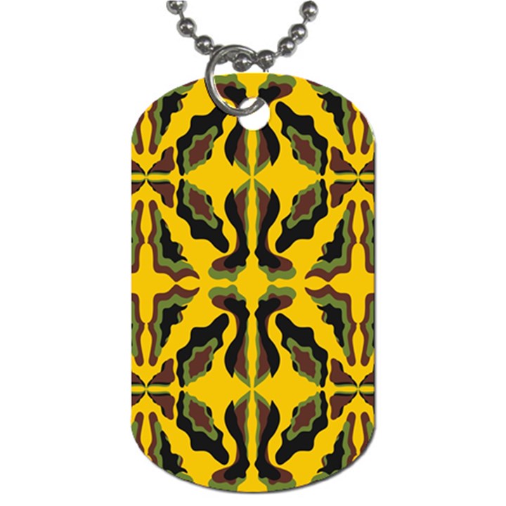 Abstract pattern geometric backgrounds  Abstract geometric design    Dog Tag (Two Sides)