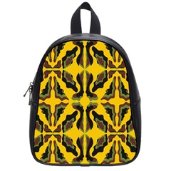 Abstract Pattern Geometric Backgrounds  Abstract Geometric Design    School Bag (small) by Eskimos