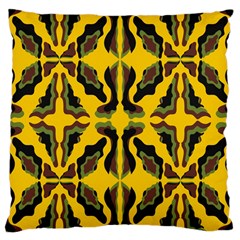 Abstract Pattern Geometric Backgrounds  Abstract Geometric Design    Large Cushion Case (one Side) by Eskimos