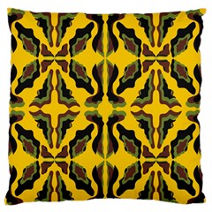 Abstract Pattern Geometric Backgrounds  Abstract Geometric Design    Large Flano Cushion Case (one Side) by Eskimos