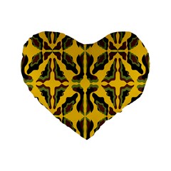 Abstract Pattern Geometric Backgrounds  Abstract Geometric Design    Standard 16  Premium Flano Heart Shape Cushions by Eskimos