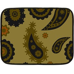 Floral Pattern Paisley Style Paisley Print  Doodle Background Double Sided Fleece Blanket (mini)  by Eskimos