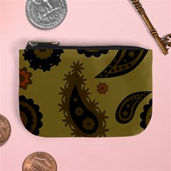 Floral Pattern Paisley Style Paisley Print  Doodle Background Mini Coin Purse by Eskimos