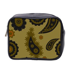 Floral Pattern Paisley Style Paisley Print  Doodle Background Mini Toiletries Bag (two Sides) by Eskimos