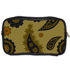 Floral Pattern Paisley Style Paisley Print  Doodle Background Toiletries Bag (two Sides) by Eskimos