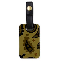 Floral Pattern Paisley Style Paisley Print  Doodle Background Luggage Tag (one Side) by Eskimos