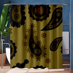 Floral Pattern Paisley Style Paisley Print  Doodle Background Shower Curtain 60  X 72  (medium)  by Eskimos