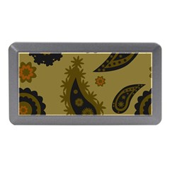 Floral Pattern Paisley Style Paisley Print  Doodle Background Memory Card Reader (mini) by Eskimos