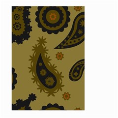 Floral Pattern Paisley Style Paisley Print  Doodle Background Large Garden Flag (two Sides) by Eskimos