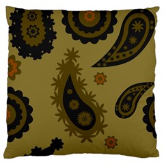 Floral Pattern Paisley Style Paisley Print  Doodle Background Large Cushion Case (two Sides) by Eskimos