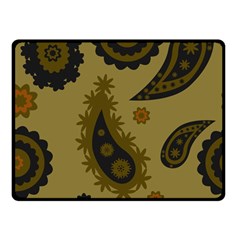 Floral Pattern Paisley Style Paisley Print  Doodle Background Double Sided Fleece Blanket (small)  by Eskimos