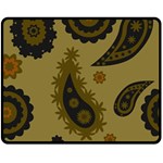 Floral pattern paisley style Paisley print. Doodle background Double Sided Fleece Blanket (Medium)  58.8 x47.4  Blanket Front