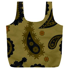 Floral Pattern Paisley Style Paisley Print  Doodle Background Full Print Recycle Bag (xxl) by Eskimos