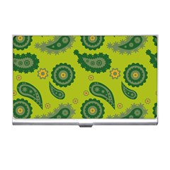 Floral Pattern Paisley Style Paisley Print  Doodle Background Business Card Holder by Eskimos