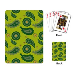 Floral Pattern Paisley Style Paisley Print  Doodle Background Playing Cards Single Design (rectangle) by Eskimos