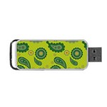 Floral pattern paisley style Paisley print. Doodle background Portable USB Flash (Two Sides) Front