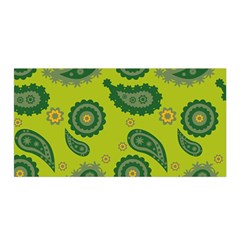 Floral Pattern Paisley Style Paisley Print  Doodle Background Satin Wrap by Eskimos