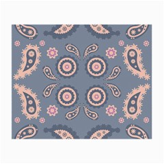 Floral Folk Damask Pattern Fantasy Flowers Floral Geometric Fantasy Small Glasses Cloth (2 Sides) by Eskimos