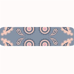 Floral Folk Damask Pattern Fantasy Flowers Floral Geometric Fantasy Large Bar Mats by Eskimos