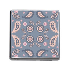 Floral Folk Damask Pattern Fantasy Flowers Floral Geometric Fantasy Memory Card Reader (square 5 Slot) by Eskimos