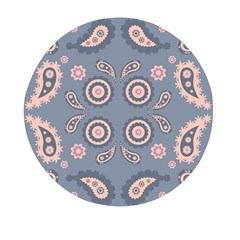 Floral Folk Damask Pattern Fantasy Flowers Floral Geometric Fantasy Mini Round Pill Box (pack Of 5) by Eskimos