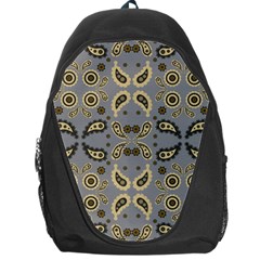 Floral Folk Damask Pattern Fantasy Flowers Floral Geometric Fantasy Backpack Bag by Eskimos