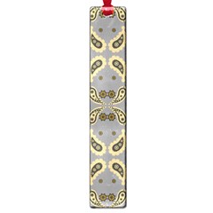 Floral Folk Damask Pattern Fantasy Flowers Floral Geometric Fantasy Large Book Marks by Eskimos