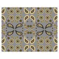 Floral Folk Damask Pattern Fantasy Flowers Floral Geometric Fantasy Double Sided Flano Blanket (medium)  by Eskimos