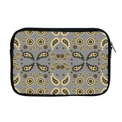 Floral Folk Damask Pattern Fantasy Flowers Floral Geometric Fantasy Apple Macbook Pro 17  Zipper Case by Eskimos