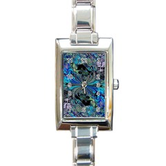 Steamroller Rectangle Italian Charm Watch by MRNStudios