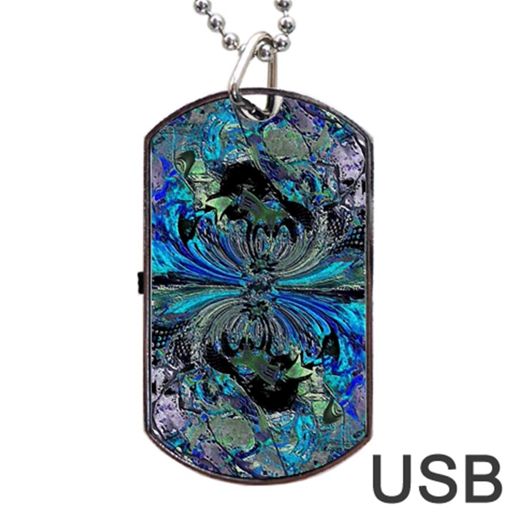 Steamroller Dog Tag USB Flash (One Side)