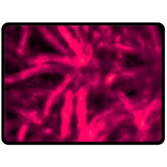 Purple Abstract Stars Fleece Blanket (large)  by DimitriosArt