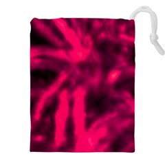 Purple Abstract Stars Drawstring Pouch (5xl) by DimitriosArt