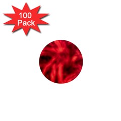 Cadmium Red Abstract Stars 1  Mini Magnets (100 pack) 