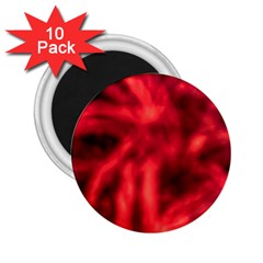 Cadmium Red Abstract Stars 2.25  Magnets (10 pack) 