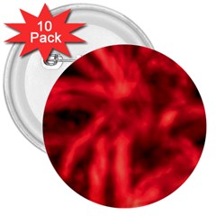 Cadmium Red Abstract Stars 3  Buttons (10 Pack)  by DimitriosArt